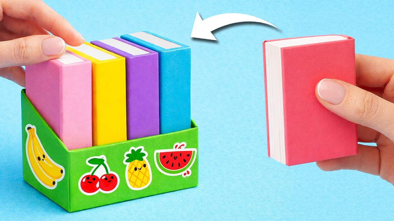 How to Make a Mini Notebook at Home | Easy Paper Craft DIY - YouTube