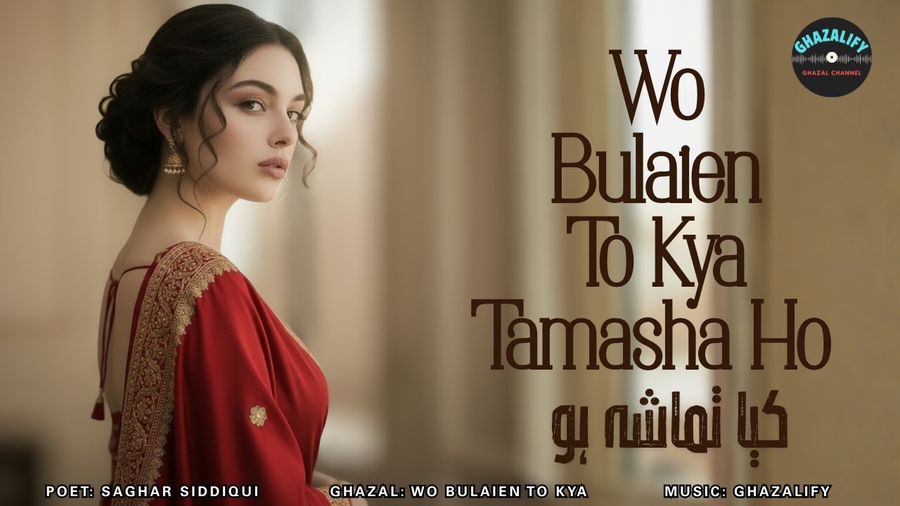 Beautiful Ghazal | Kya Tamasha Ho | Saghar Siddiqui x Ghazalify | Heartfelt Romantic Tune | #love