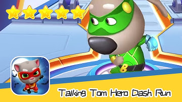 Talking Tom Hero Dash Run Day169 Walkthrough Endless runner Save the world Recommend index five star