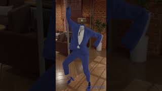 Invisible Girl: Dancing in the Office | C4D Cloth Simulation | HDR |#shorts