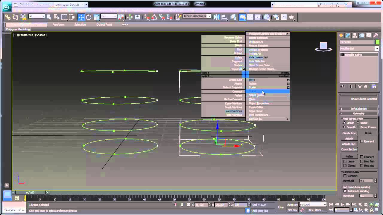 3ds Max Spline Modeling Fundamentals YouTube