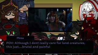 Dinosaurs React To Rexy And Blue Vs The Indominus Rex