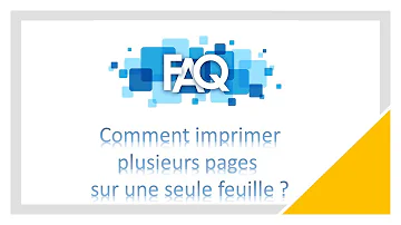 Comment imprimer 2 pages PDF sur une seule feuille ?