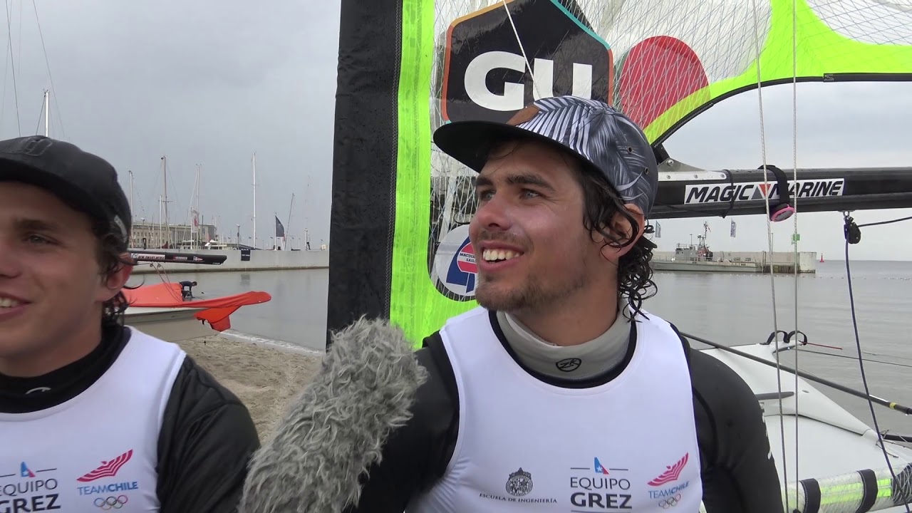 49er Sailing Benjamin Grez & Exequiel Grez (CHI) - 2018 European Championship - Day 2