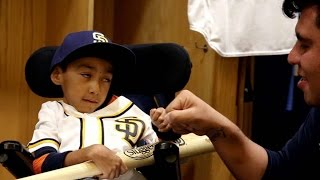 LAD SD Padres make a sick child s dream come true