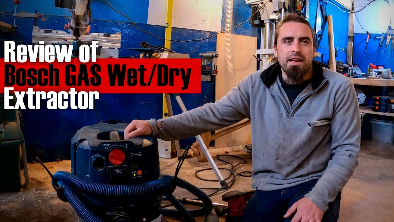 Bosch GAS 35 M AFC Professional Wet/Dry Extractor Review - YouTube