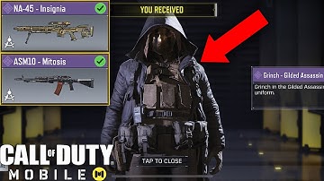 Call of Duty Mobile - UNLOCKING EPIC GRINCH GILDED ASSASSIN CHARACTER +NA 45 INSIGNIA SKIN!