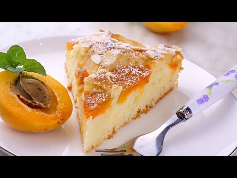 Видео рецепт Пирог с грецкими орехами и абрикосами