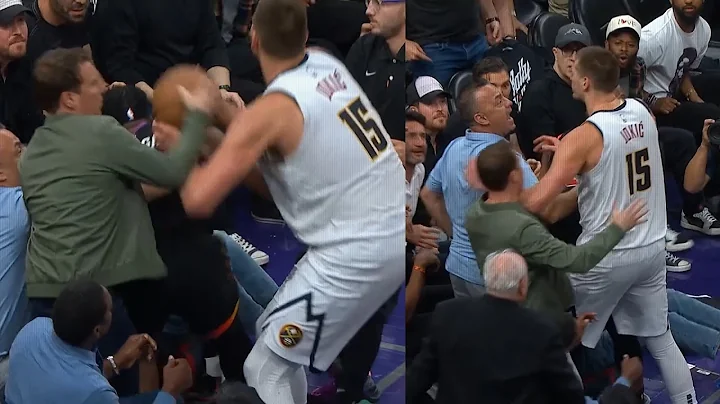 Nikola Jokic shoves Suns owner Mat Ishbia after fighting for the ball 😳 - DayDayNews