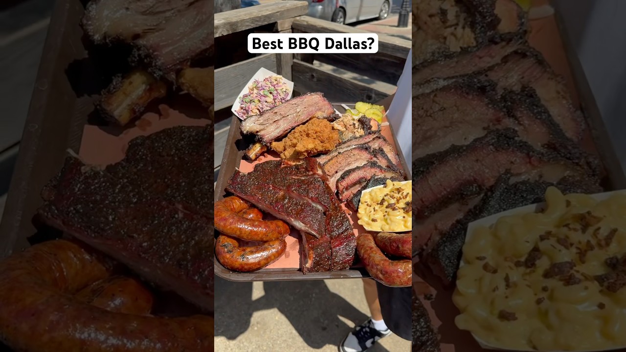 Trying what a lot of people say is the best bbq in Dallas PT.1📍Pecan Lodge #bbq #texas #meat