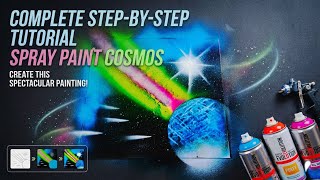 Easy Space & Nebula Spray Paint Art Tutorial for Beginners 🌌