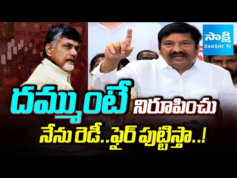 దమ్ముంటే రా | Jogi Ramesh Challenge to Chandrababu over Fake Liquor Allegations |@SakshiTV - SAKSHITV