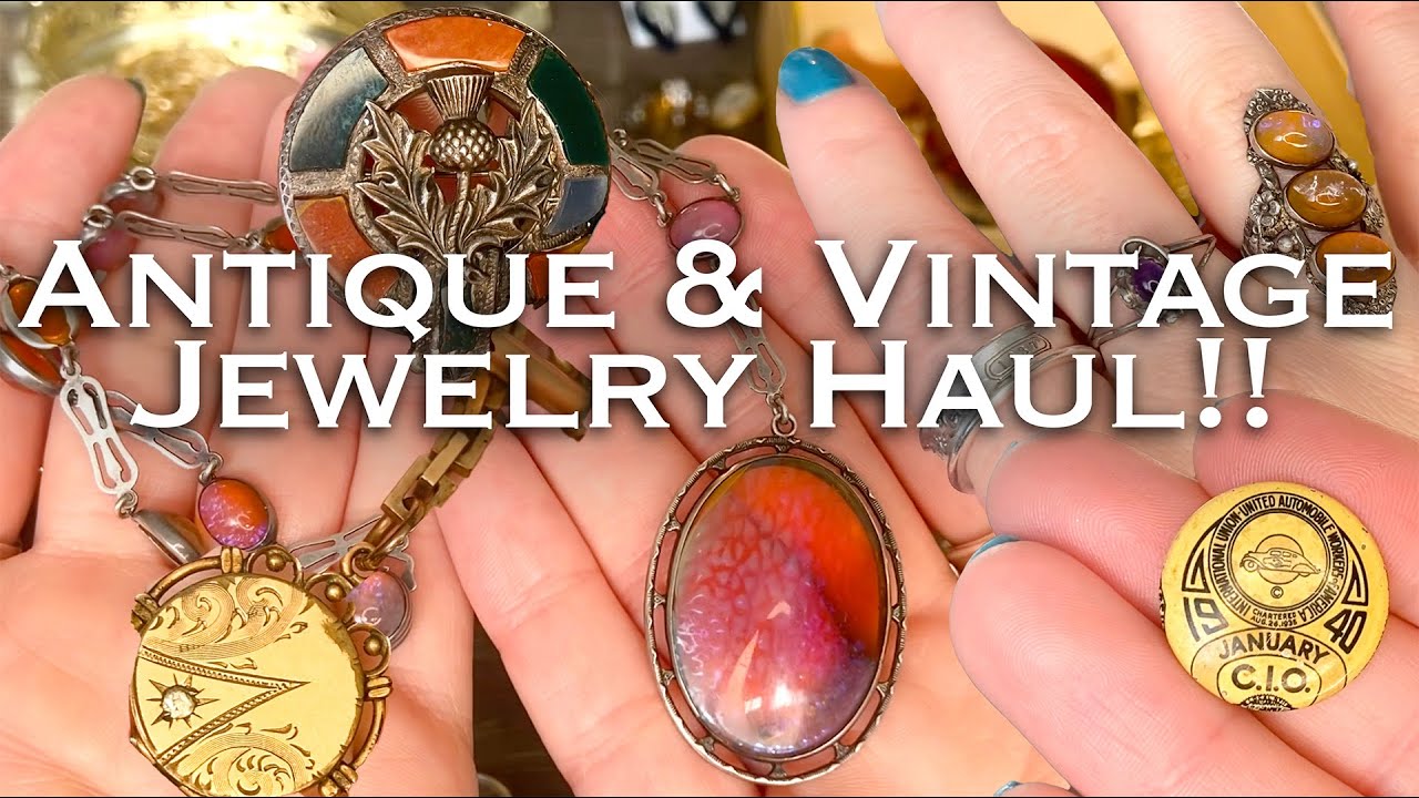 Antique & Vintage Jewelry Haul! ️ ️ YouTube