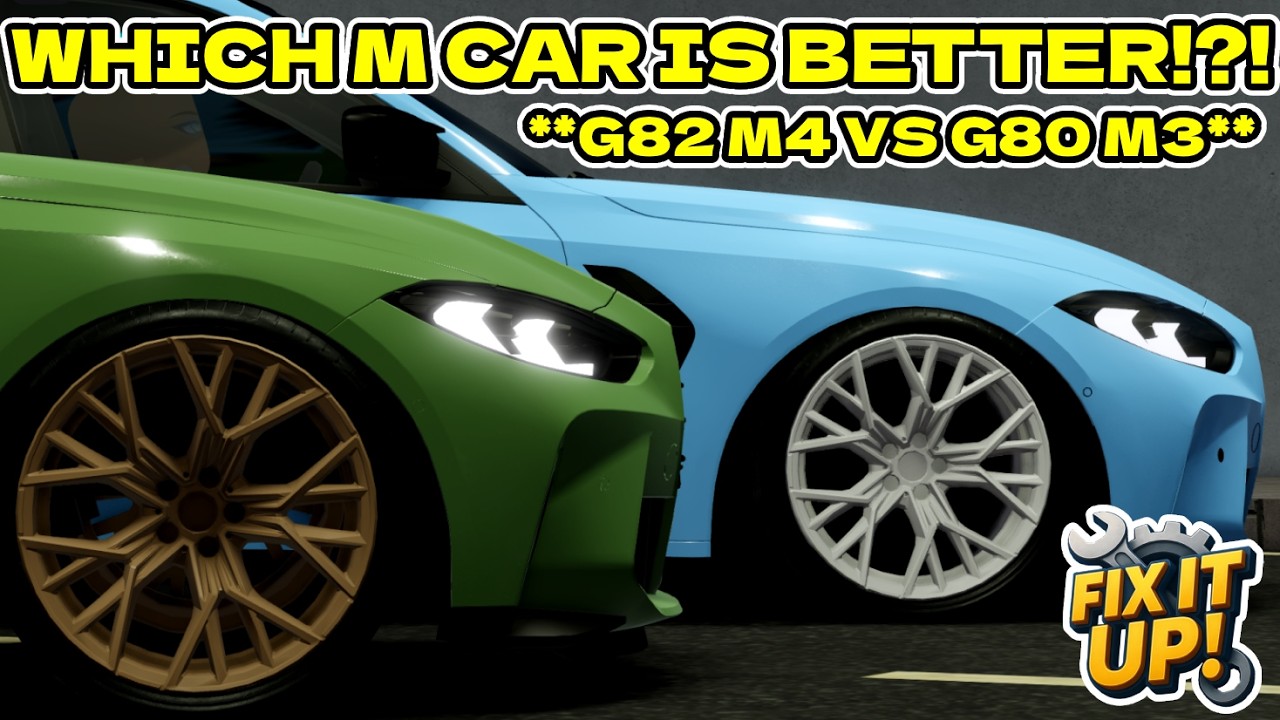 M3 против M4... Какая из машин M-серии лучше в игре Fix it up!?