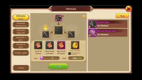 How to make ultimate bless weapon/gears