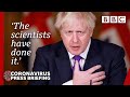 Boris Johnson hails Covid vaccine but warns it is 'not game over' 🔴 @BBC News live - BBC