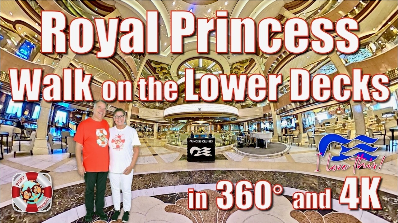360° Royal Princess Lower Decks in 4K - YouTube