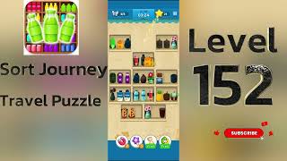 Sort Journey Travel Puzzle Level 152 Walkthrough 🧩✈️ | Relaxing Travel Sorting Game | Go Answer