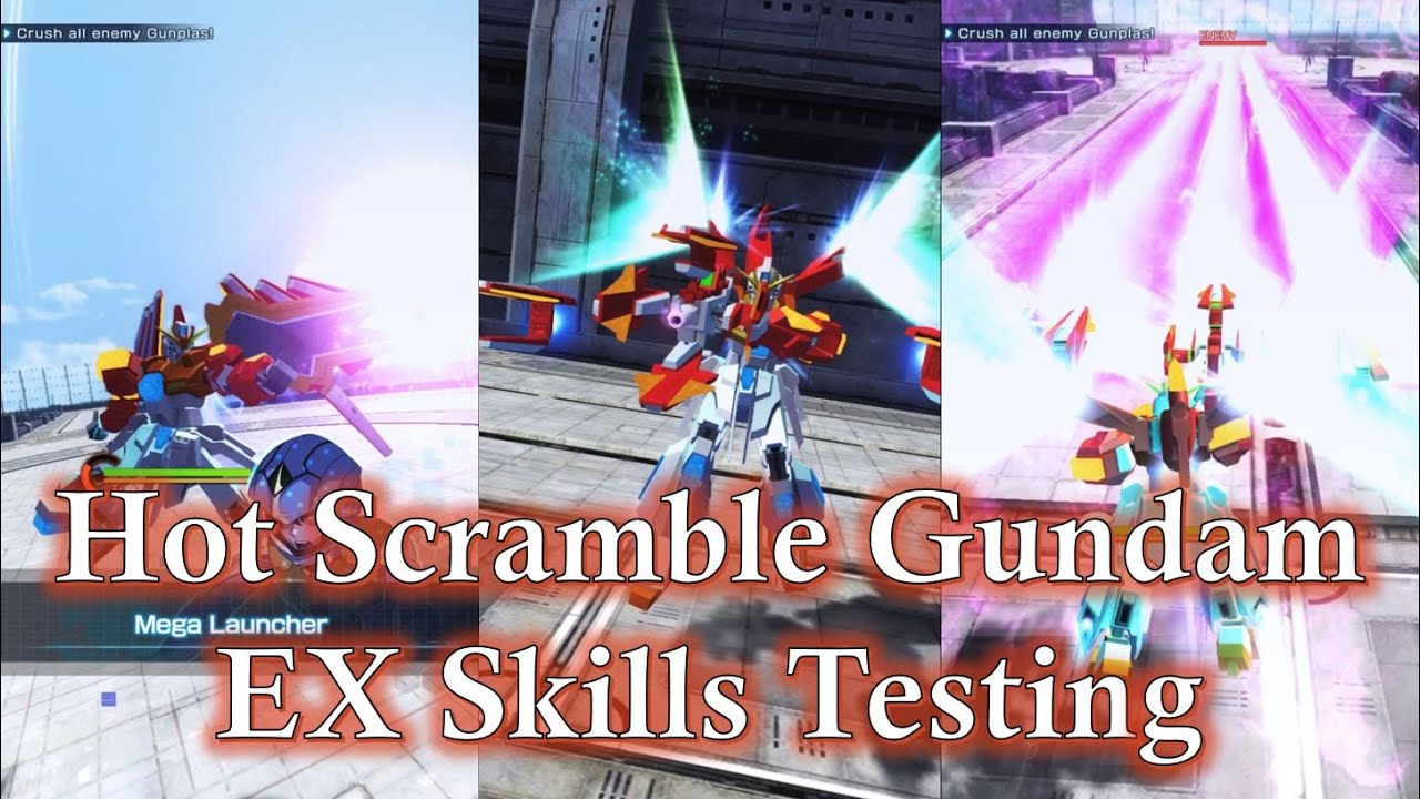 (GBM) Nu + Scramble = Hot Scramble Gundam? - EX Skills Testing
