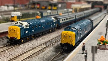 Ottersgrove N gauge running session 2/9/2023: Deltic Blues