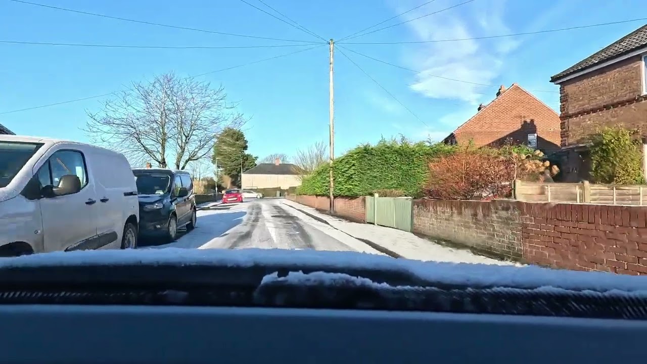 East Yorkshire Driving Video in the Snow January 2026