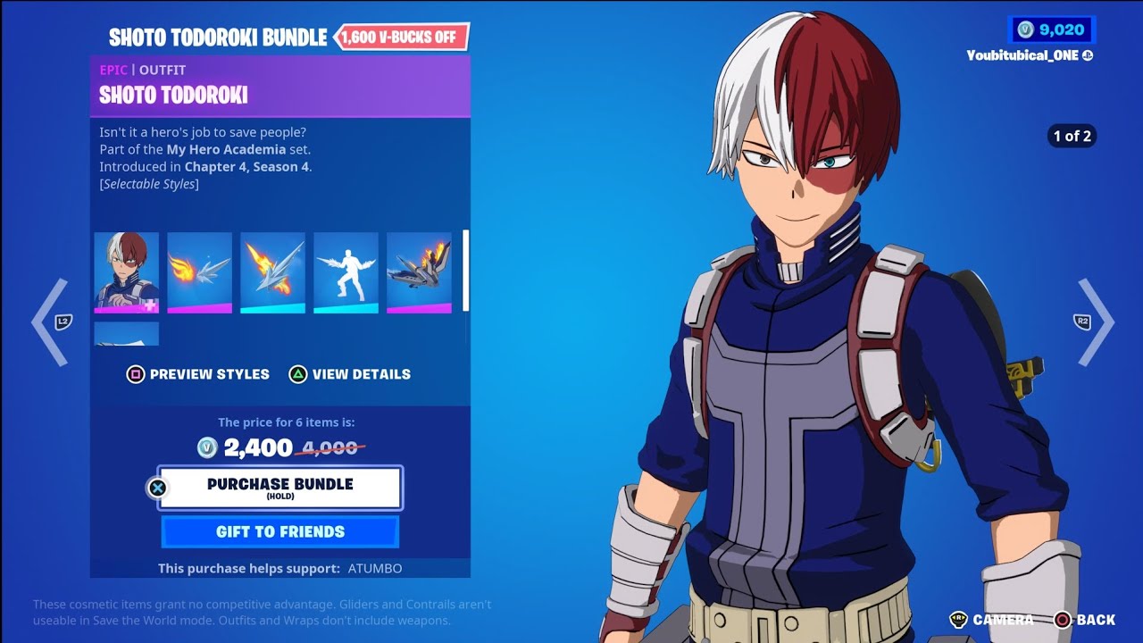 Fortnite My Hero Academia Event Returns With Three New Skins And