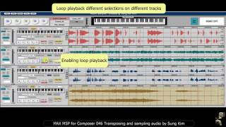 MAX MSP for Composer 019 Transposing and sampling audio