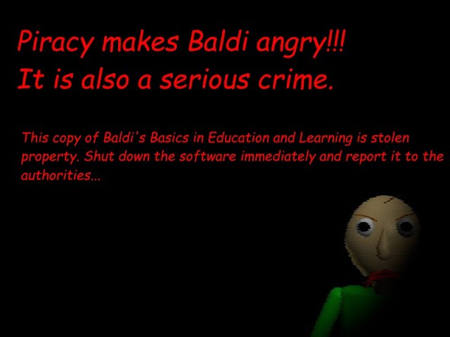 Baldis Basics Series 1 Angry Baldi Action Figure Error Package