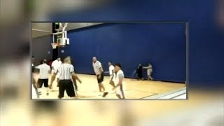 Video shows basketball players, refs trade punches