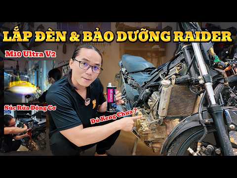 Raider Bảo Dưỡng Nhanh & Lắp Bi Cầu M10 Ulltra V2 Tại Xe Ôm Workshop - Xe Ôm Workshop