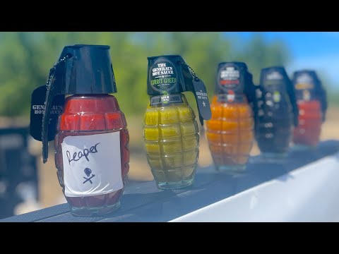 Deadly Carolina Reaper Grenade Hot Sauce