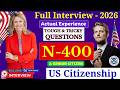 US Citizenship Interview 2026 with new N400 application (a case - senior applicant) #n400