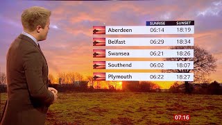 Weather images of the day - Spring Equinox explained & sunset times (UK) - BBC - 19/03/2023 (a)