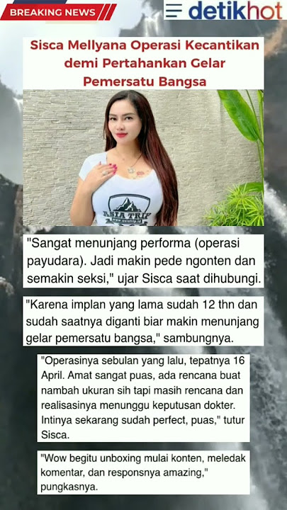 Sisca Mellyana Operasi Demi Pemersatu Bangsa #viral #artist #sisca #newupdate #pemersatubangsa