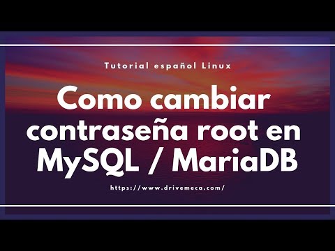 Como cambiar contraseña root en MySQL / Mariadb 🤔
