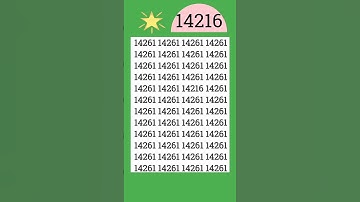 Logically spot the hidden 14216 #fypシ゚viral #fypviral #fyp #iqtest #shorts #eymath