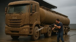 How to wash a muddy truck deep and satisfactorily?🤔🤮