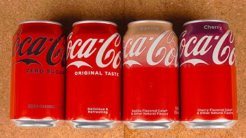Satisfying video ASMR unboxing COCA COLA ZERO, COCA COLA, COCA COLA VANILLA, Opening soda cans
