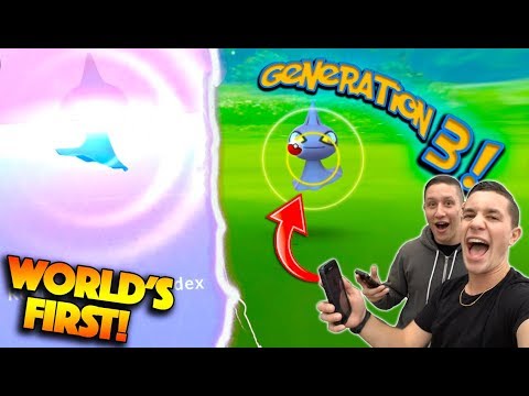 pikachu pokemon CATCHING *FIRST EVER GEN 3 POKÉMON* IN POKÉMON GO! GEN 3 HALLOWEEN UPDATE IS HERE!