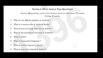 6th sem bsc computer science/BCA/android programming 2022 year question paper calicut university