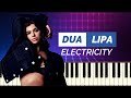 ELECTRICITY Dua Lipa Piano instrumental