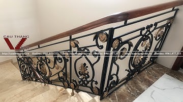 Lắp đặt cầu thang sắt mỹ thuật - ban công sắt nghệ thuật cao cấp tại Ninh Hiệp Hà Nội (FULL HD)