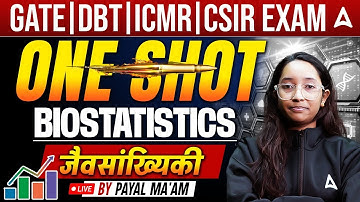 GATE | DBT | ICMR | CSIR NET Exam One Shot Biostatistics | By Payal Ma