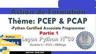 leçon python N°39  partie 1 Module 6   POO  Héritage