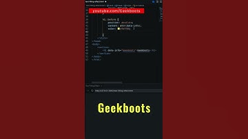 Text Filling Effect using Pure CSS | Geekboots