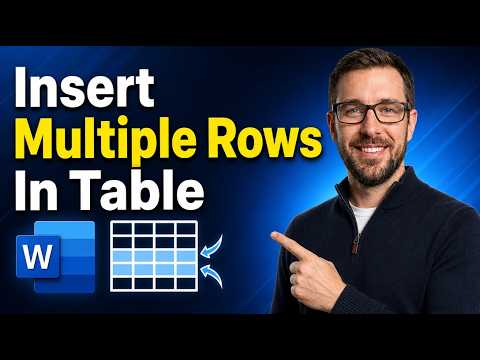 How To Insert Multiple Rows In A Table On Microsoft Word [2026 Guide]
