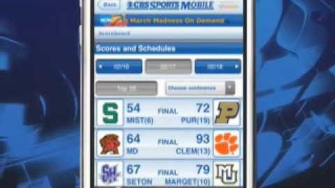 March Madness On Demand iPhone App.mov