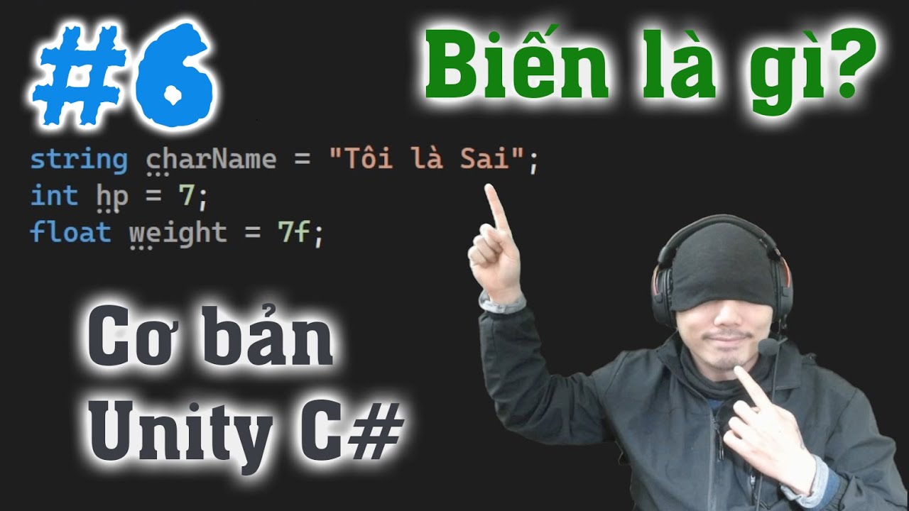 Biến Int và String - Cơ bản Unity C# - E6 - YouTube