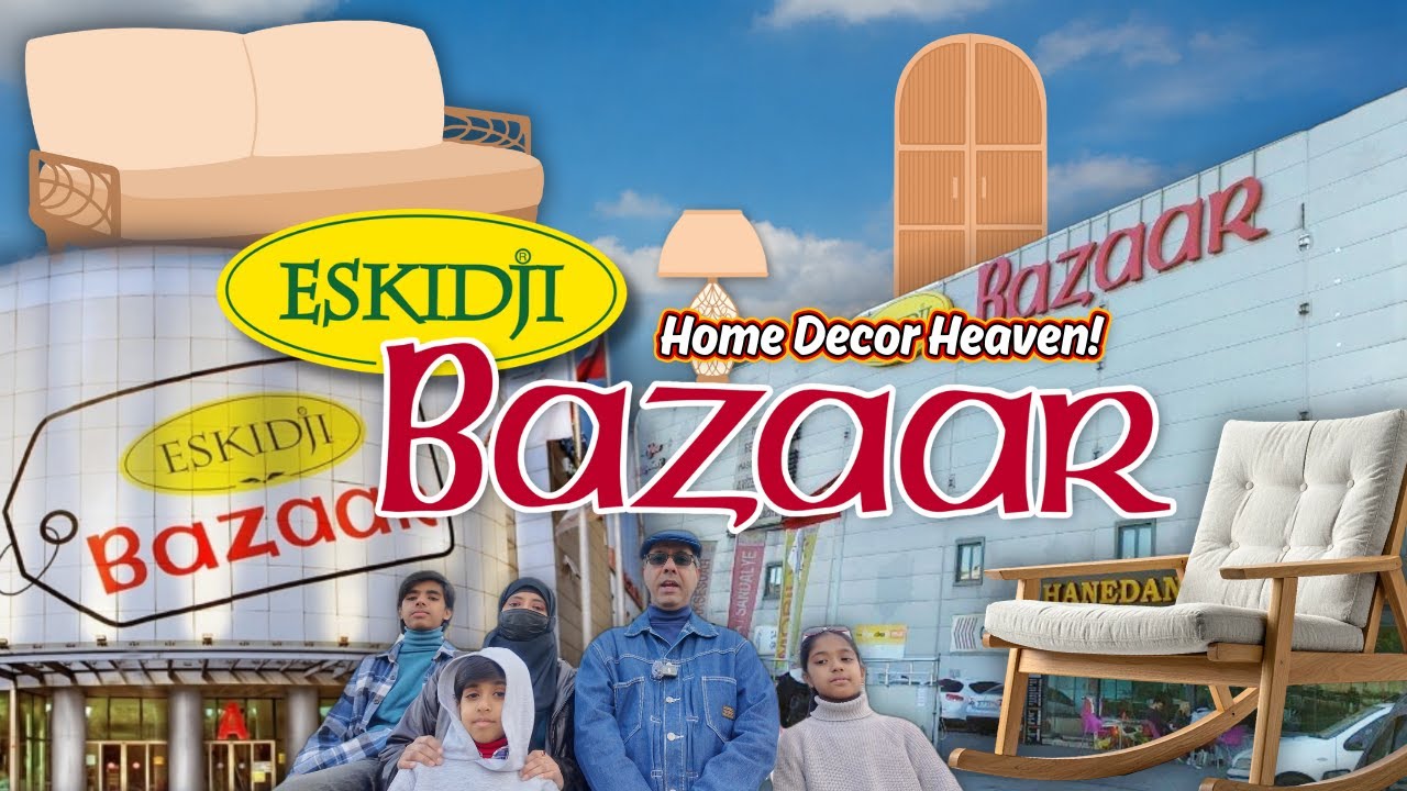 Eskidji Bazaar Tour Vlog | Istanbul’s Biggest Furniture Shopping Center | Home decor