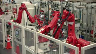 High Speed Robotic Appliance Drum Manufacturing Line